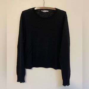 Acne studios wool alpaca sweater black womens S